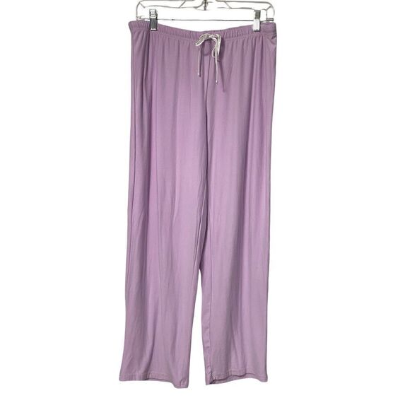 PJ Couture Cozy and Plush Women’s Pajama Set 2Pcs. Sz L Lt Purple 5-Button Front - Picture 2 of 7
